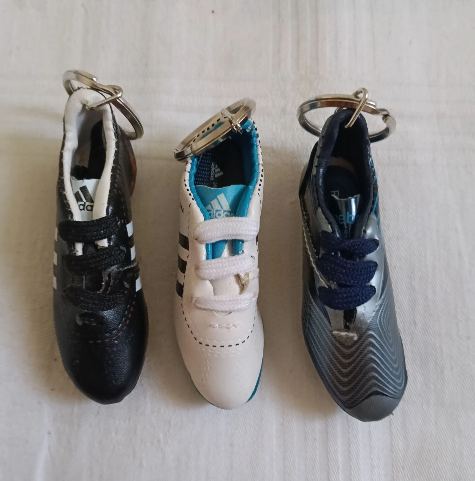 Llaveros botas de fútbol vintage 
